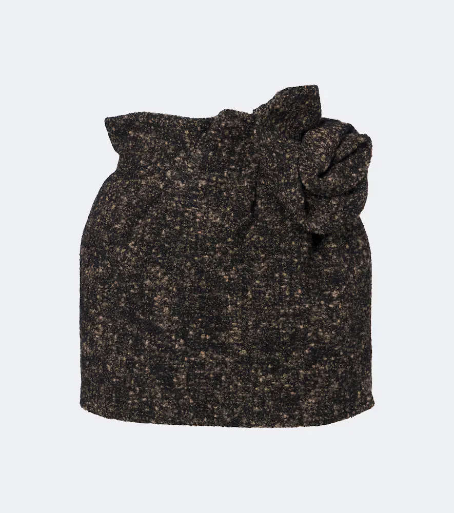 Wool and Cashmere-Blend Bouclé Miniskirt by Magda Butrym