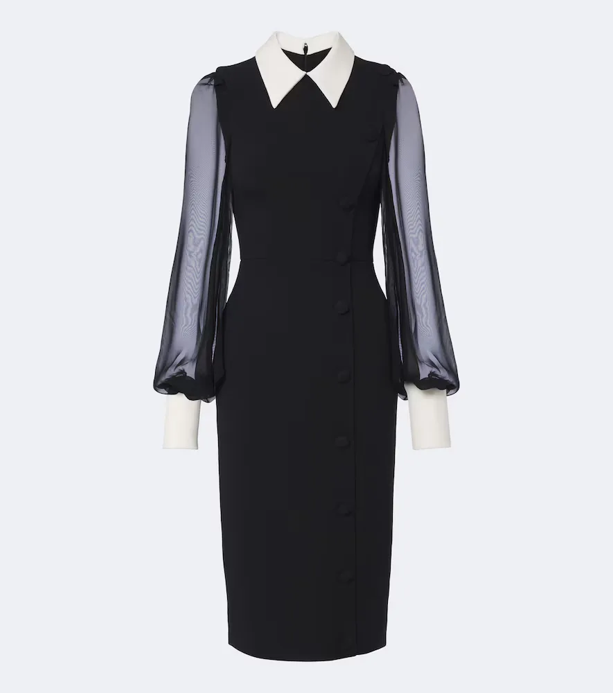 Crpe Cocktail Dress by Safiyaa