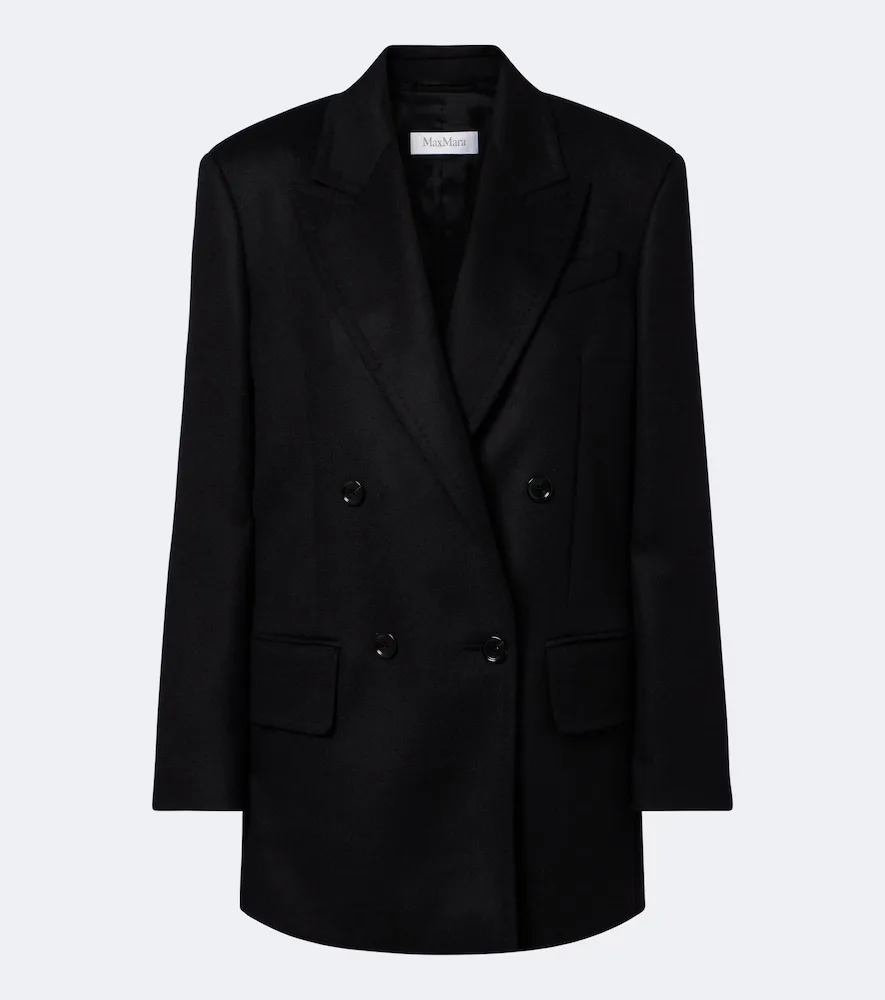 Double-Breasted Camel Hair Blazer by Max Mara