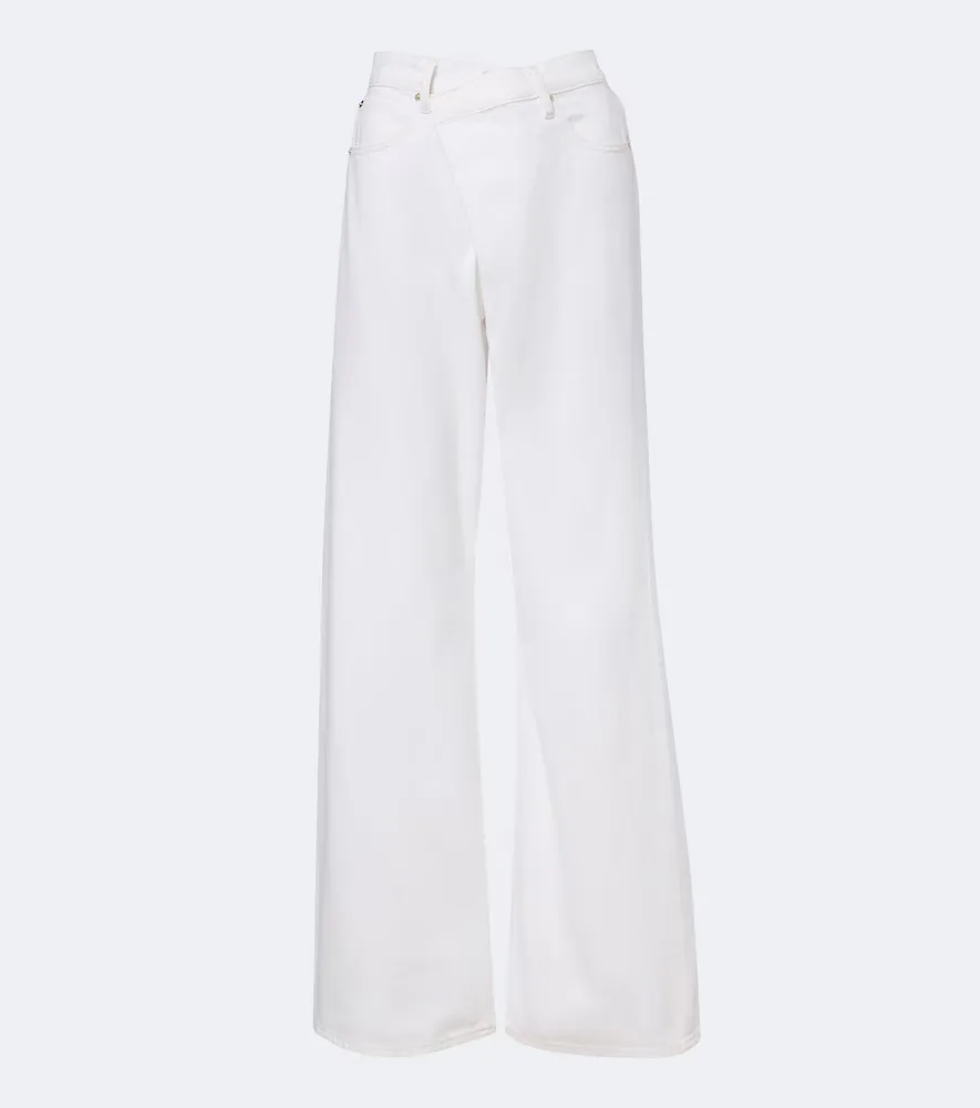Crossover Loose Wide-Leg Jeans by FRAME