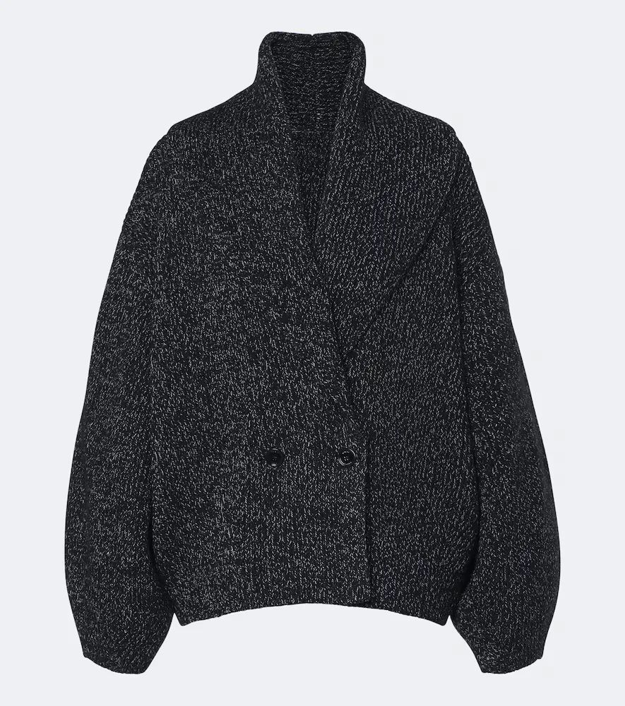 Wool and Cotton-Blend Cardigan by Totême