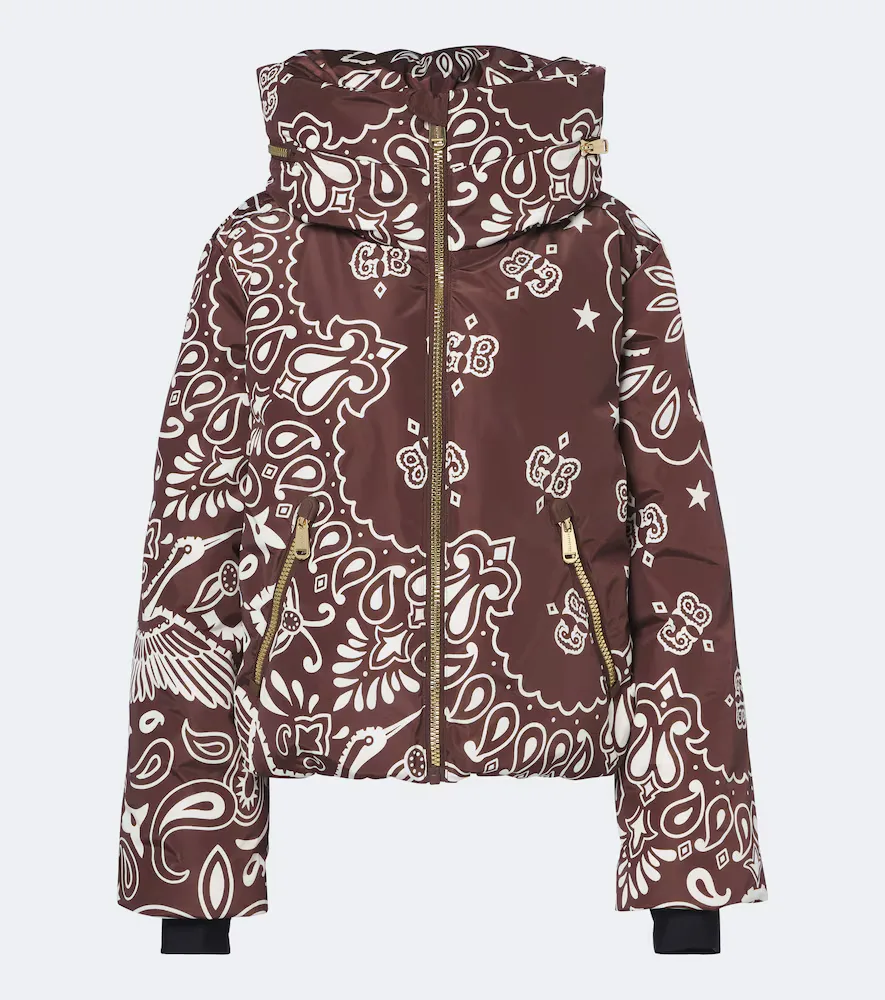 Kyoko Hooded Printed Ski Jacket by Goldbergh