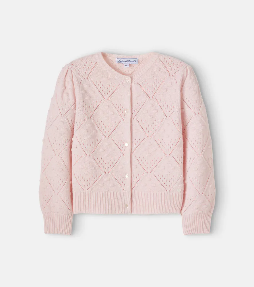 Open-Knit Cardigan by Tartine Et Chocolat