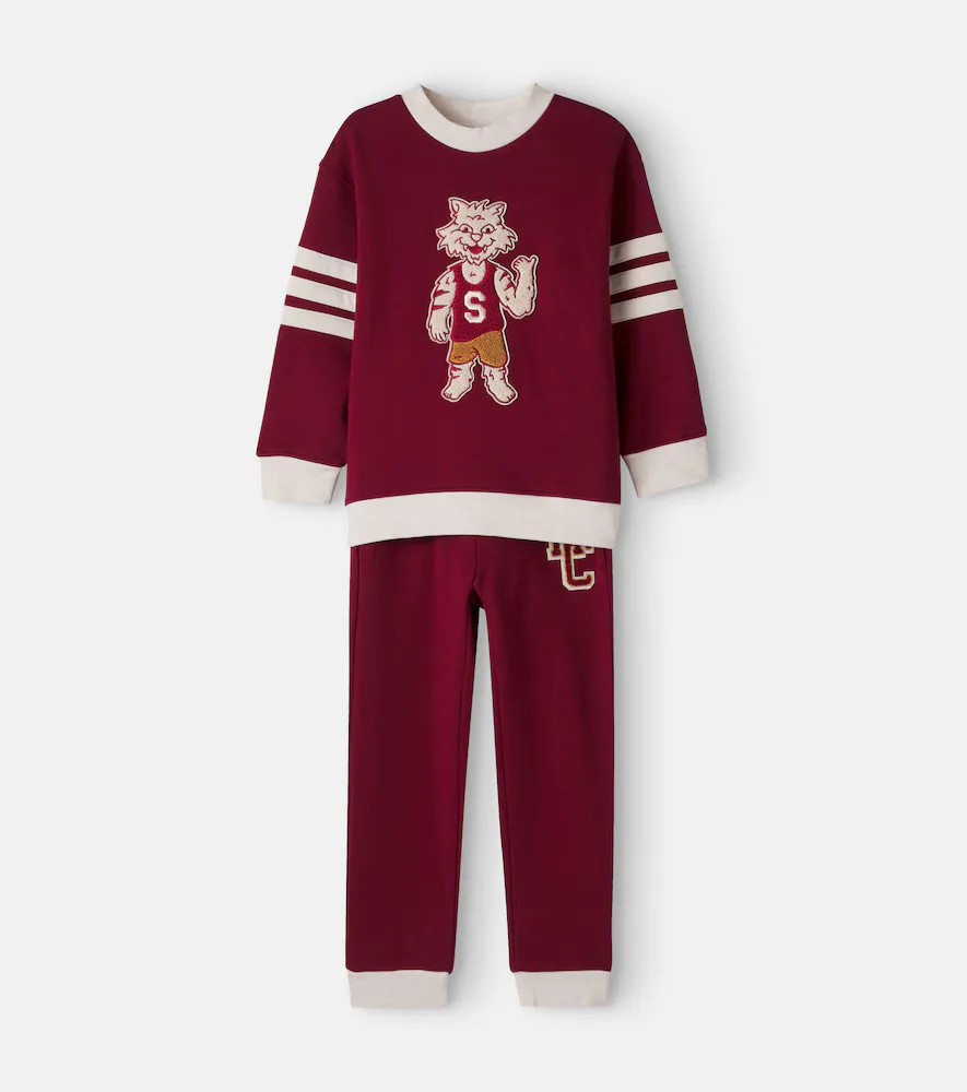 Embroidered Cotton Sweatshirt and Sweatpants Set by Stella McCartney