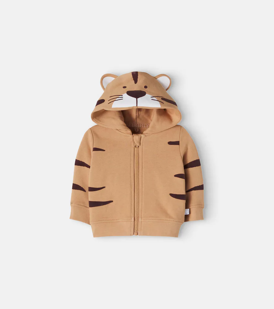 Baby Cotton Fleece Zip-Up Hoodie by Stella McCartney
