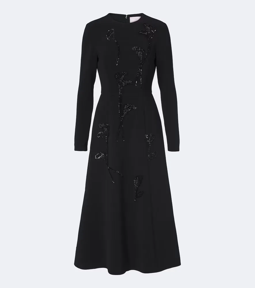 Embellished Midi Dress by Carolina Herrera