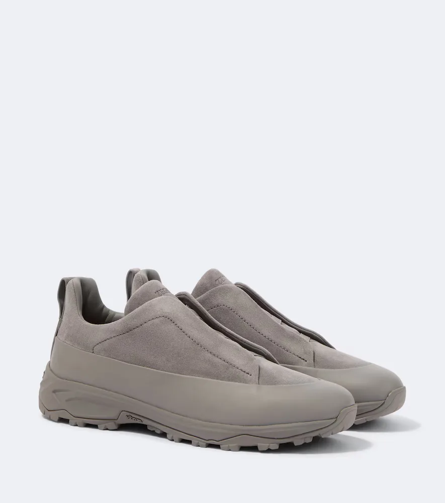 Triple Stitch Monte Suede Slip-On Sneakers