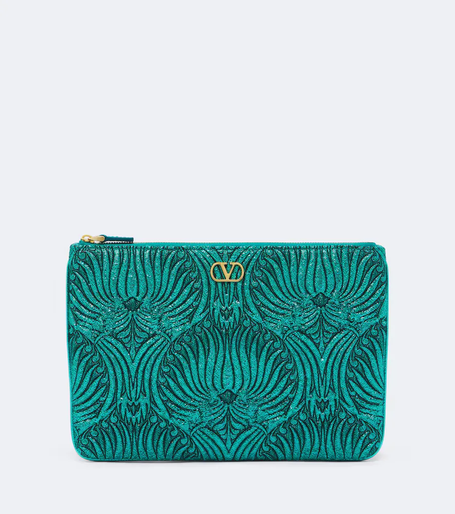 VLogo Small Jacquard Pouch by Valentino Garavani