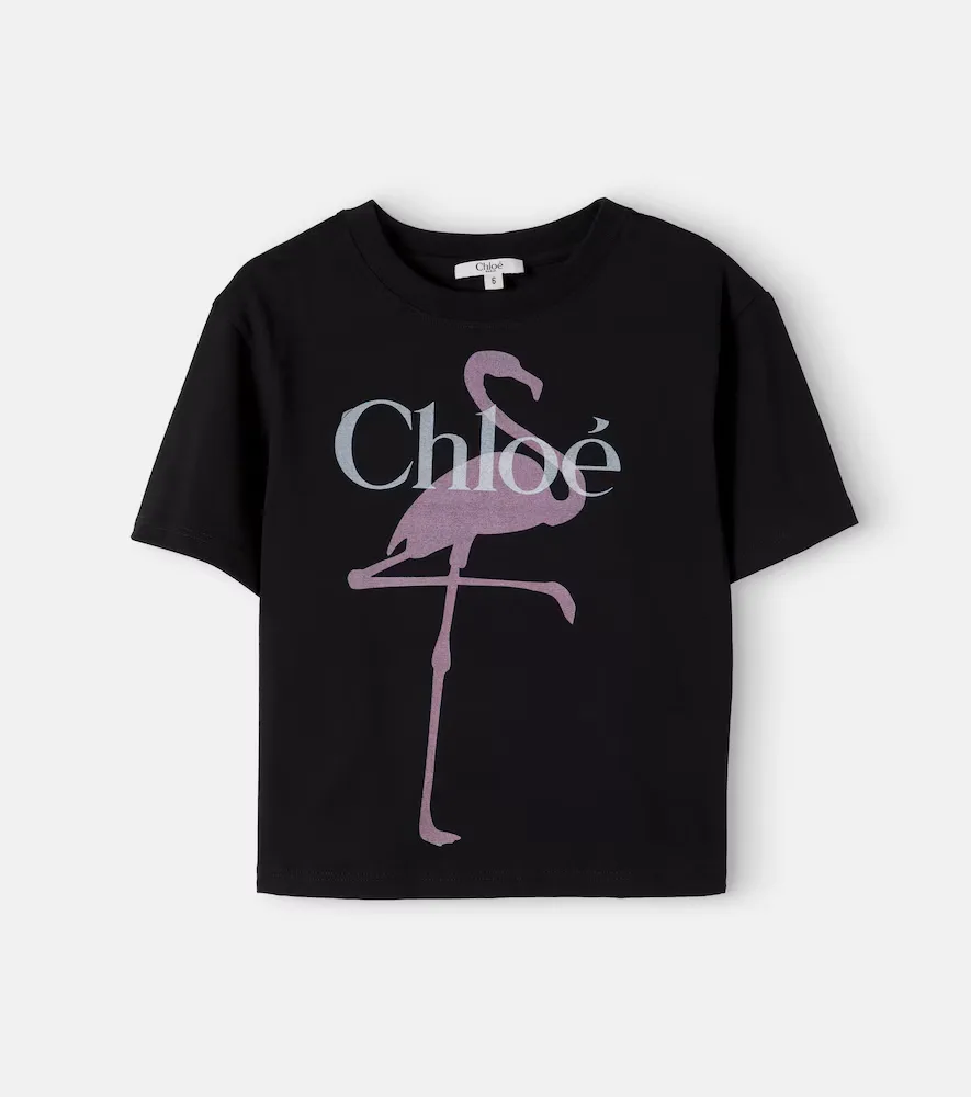 Printed Cotton Jersey T-Shirt by Chloé