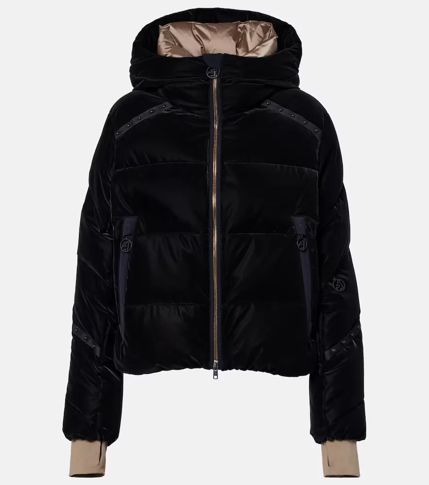 Swalina Hooded Down Velvet Ski Jacket by Toni Sailer