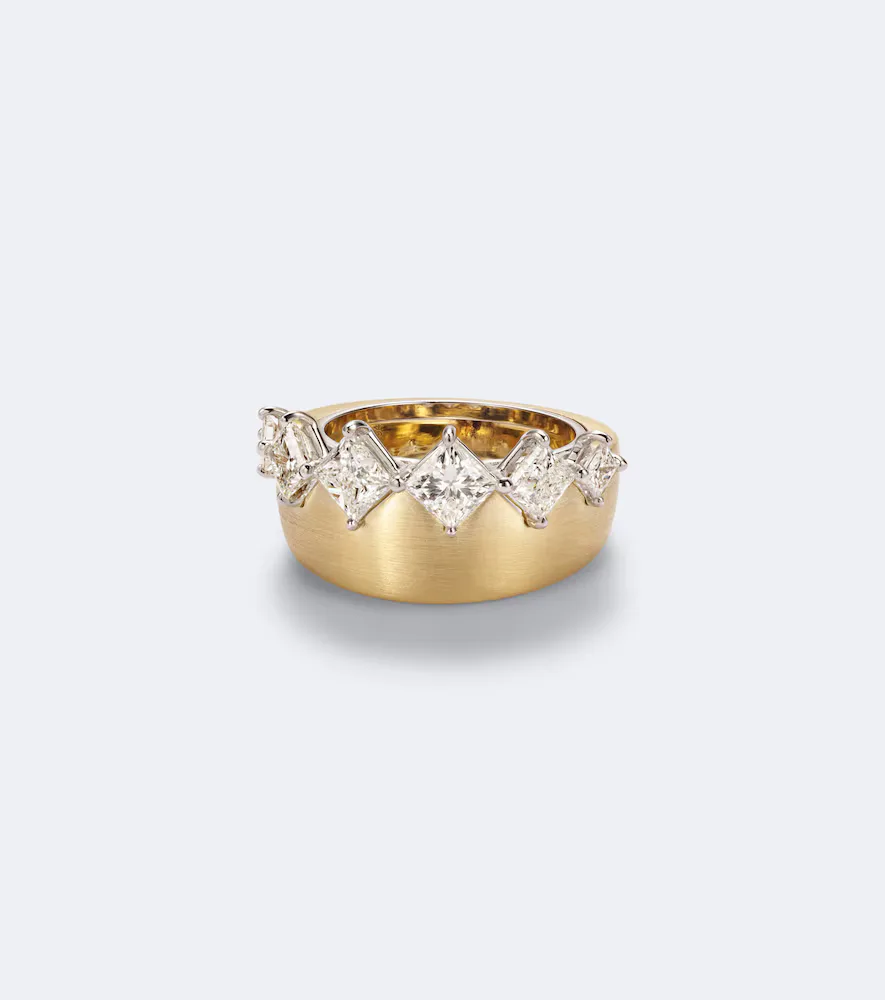 Me 18kt Yellow and White Gold Ring with Diamonds by Nikos Koulis