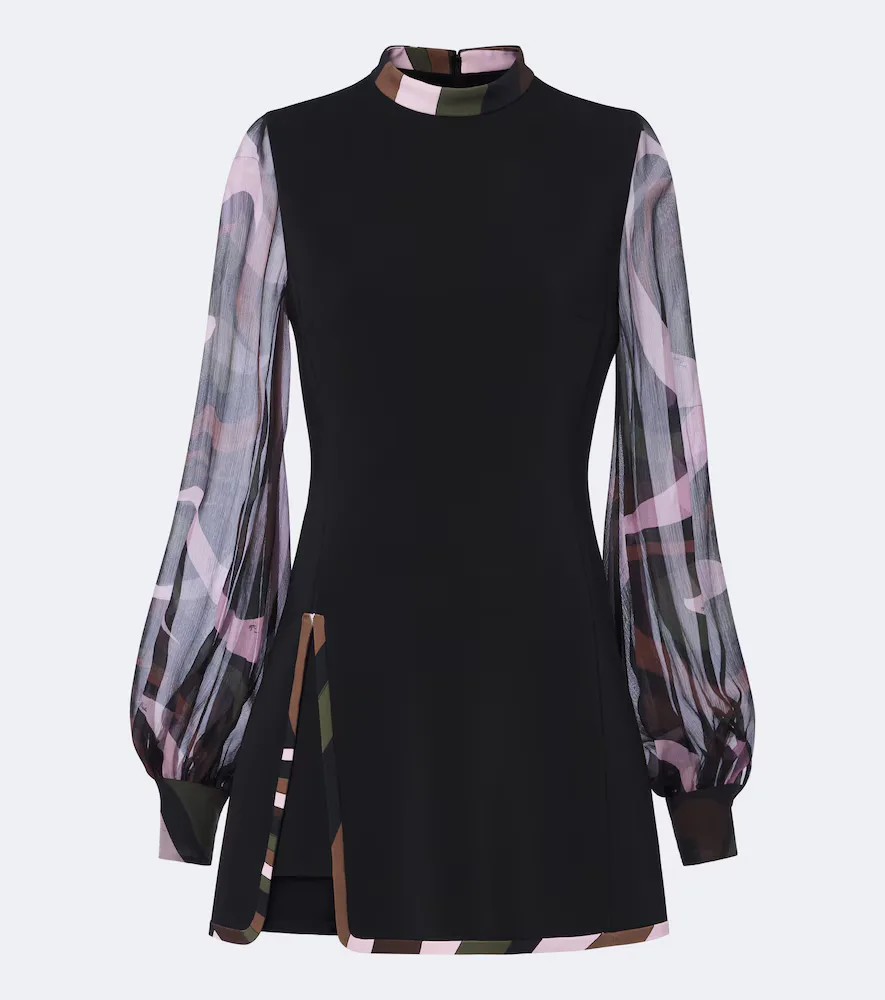 Iride Cady and Crêponne Minidress by Pucci