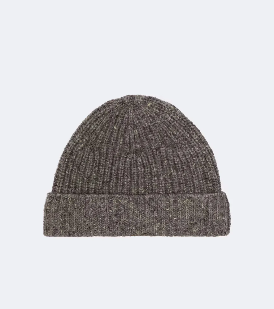 Ribbed-Knit Cashmere Beanie by Auralee