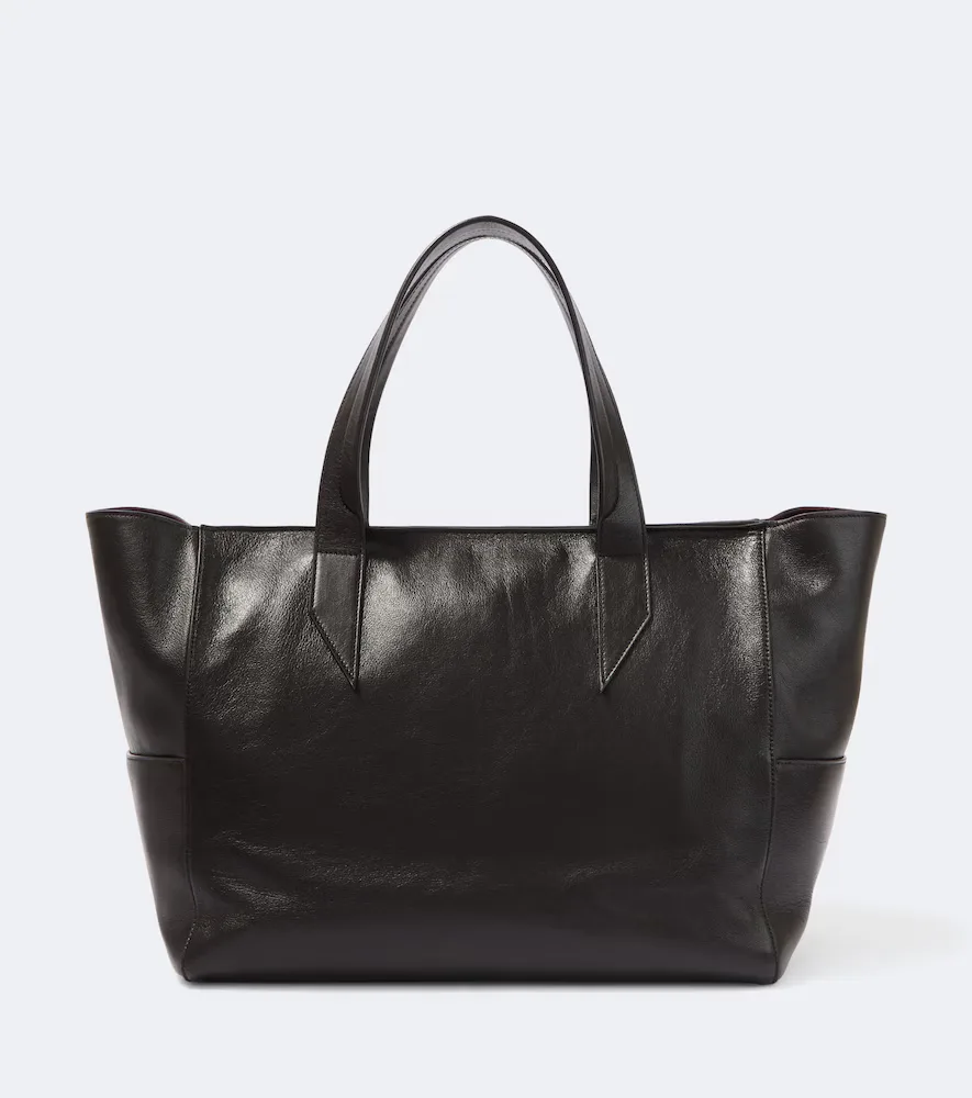 Passerby East-West Leather Tote Bag by Metier