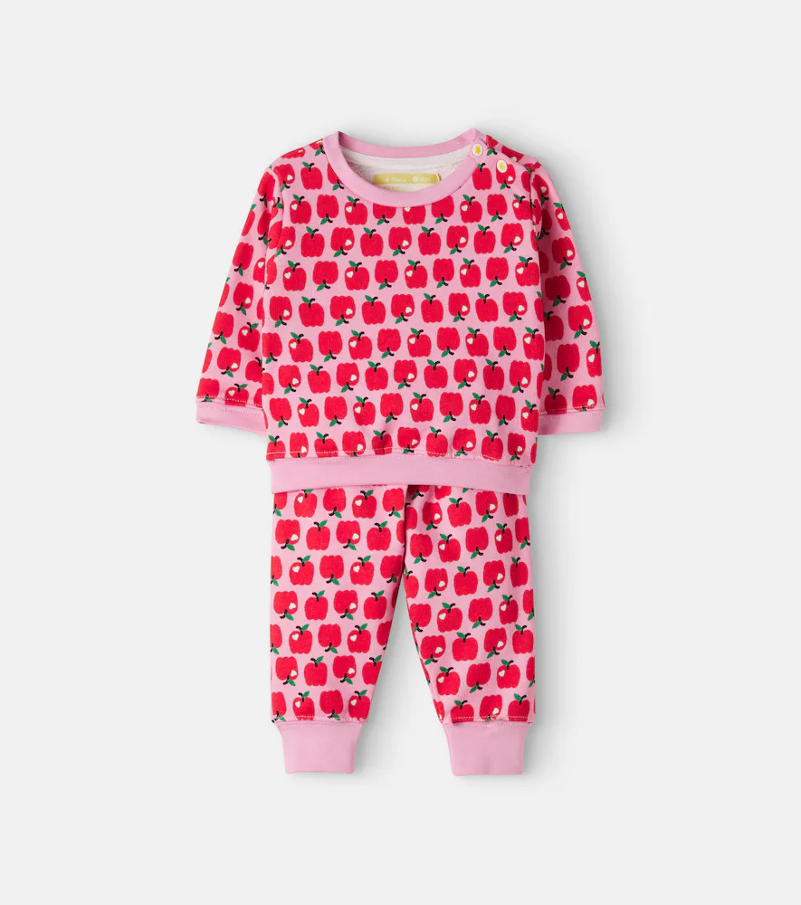 Baby Printed Cotton-Blend Sweatshirt and Pants Set by Fabula