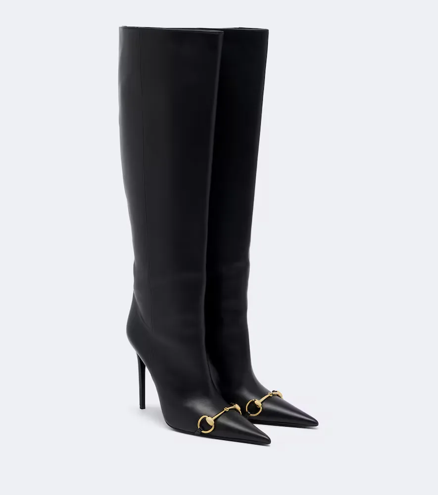 Donna Horsebit Knee-High Boots by Gucci