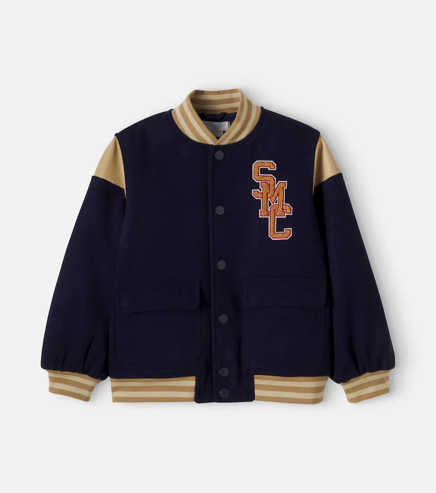 Embroidered Wool-Blend Varsity Jacket by Stella McCartney