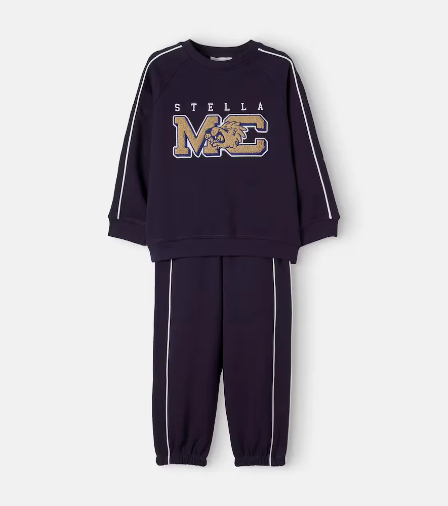 Patch-Appliqué Cotton Sweatshirt and Sweatpants Set by Stella McCartney
