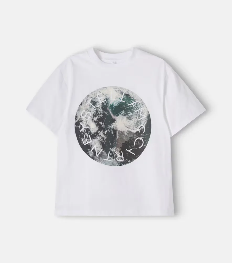 Printed Cotton Jersey T-Shirt by Stella McCartney
