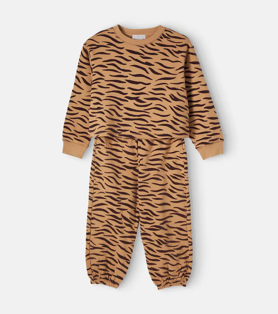Cotton Fleece Sweatshirt and Sweatpants Set by Stella McCartney