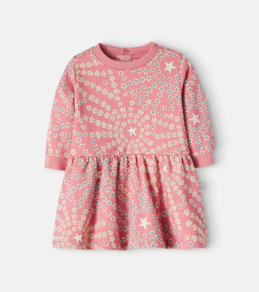 Baby Printed Cotton Fleece Dress by Stella McCartney