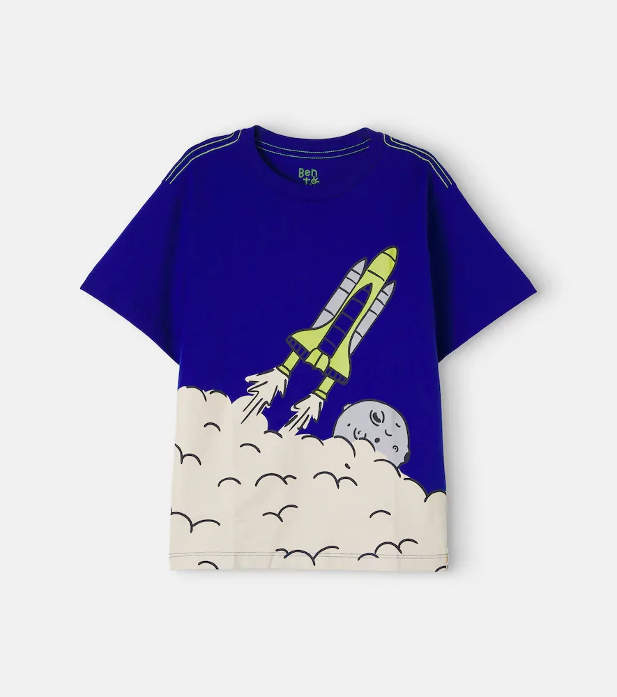 Printed Cotton Jersey T-Shirt by Fabula