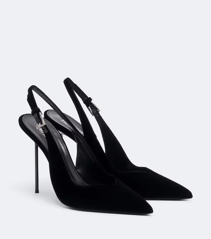 Lidia Velvet Slingback Pumps by Paris Texas