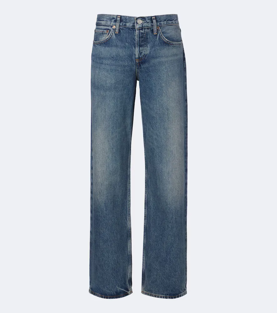 Low Rise Loose Wide-Leg Jeans