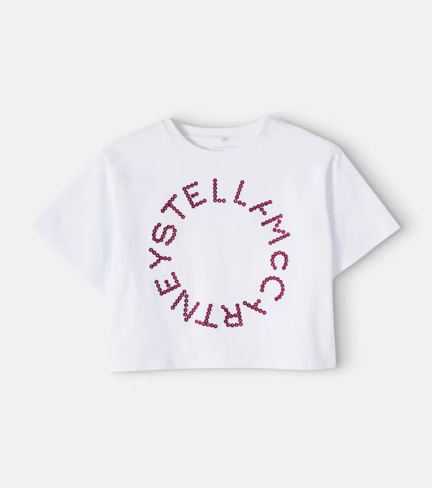 Embroidered Cotton Jersey T-Shirt by Stella McCartney