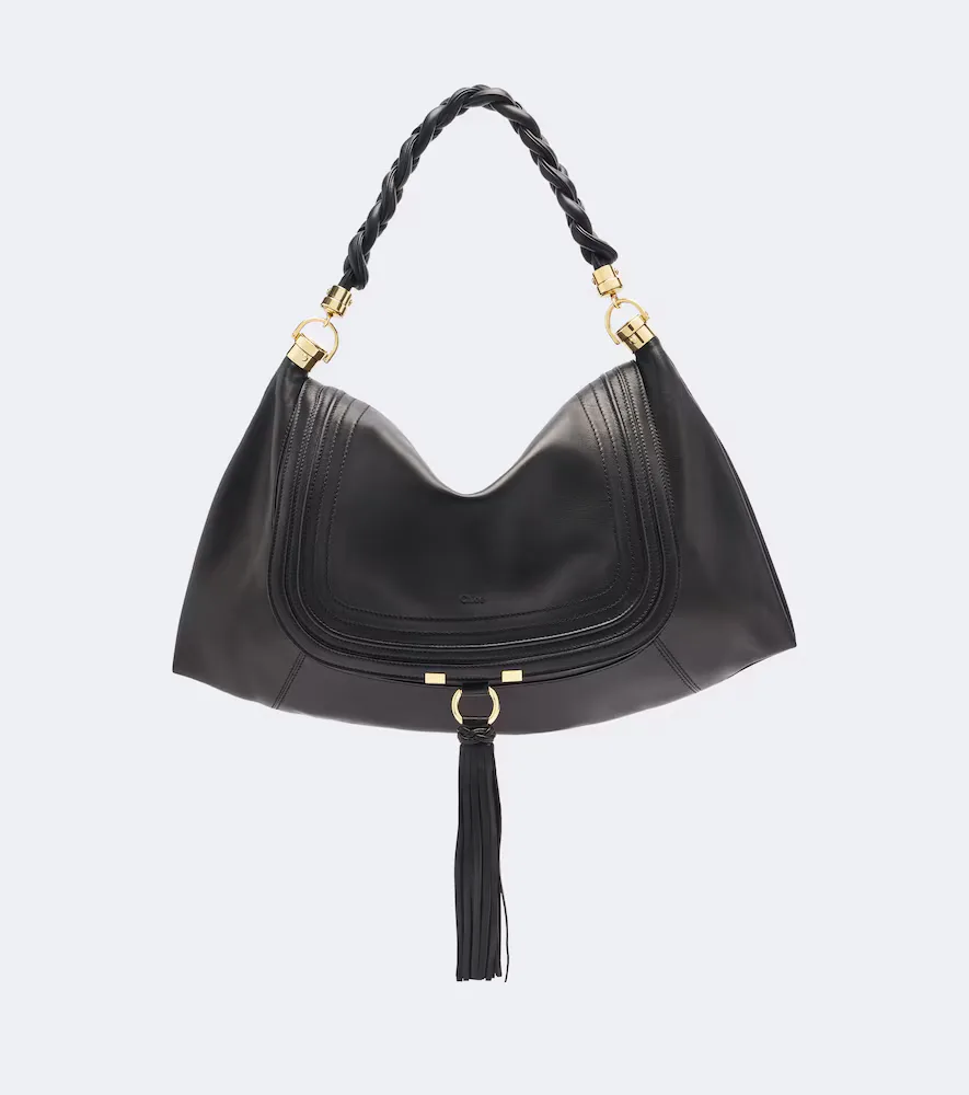Marcie Foulard Large Leather Shoulder Bag by Chloé