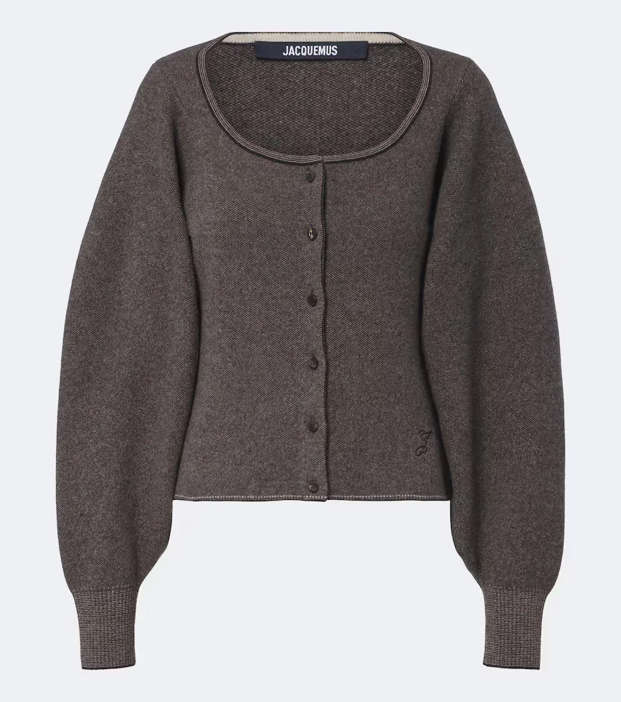 Tempo Wool and Cashmere Cardigan by JACQUEMUS