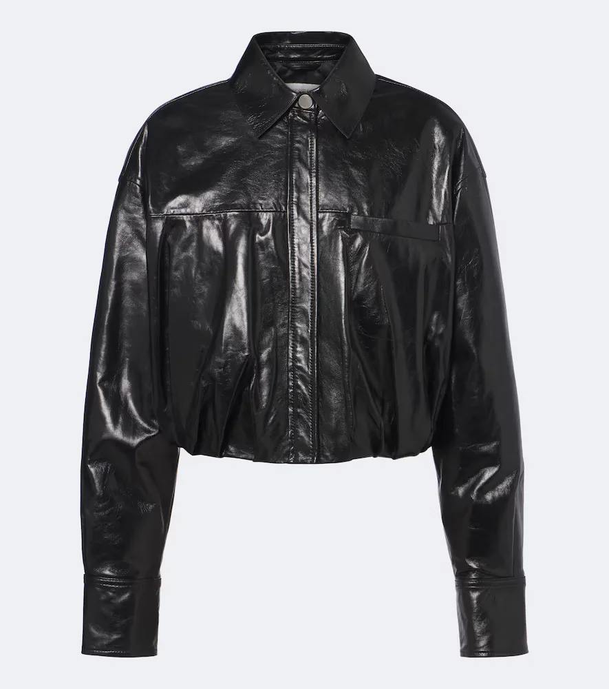Cropped Leather Jacket by Sportmax