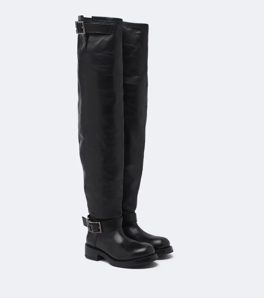 Leather Over-The-Knee Boots by Balenciaga