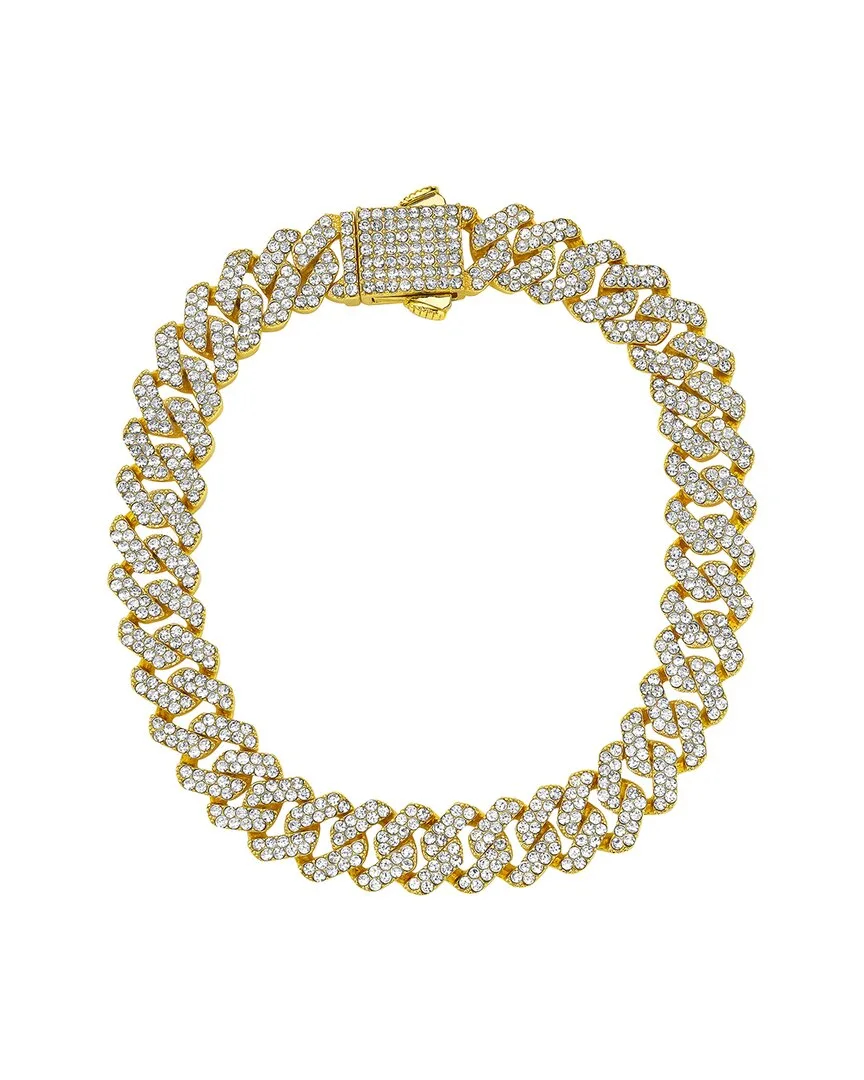 14K Plated Cz Chain Bracelet by Adornia