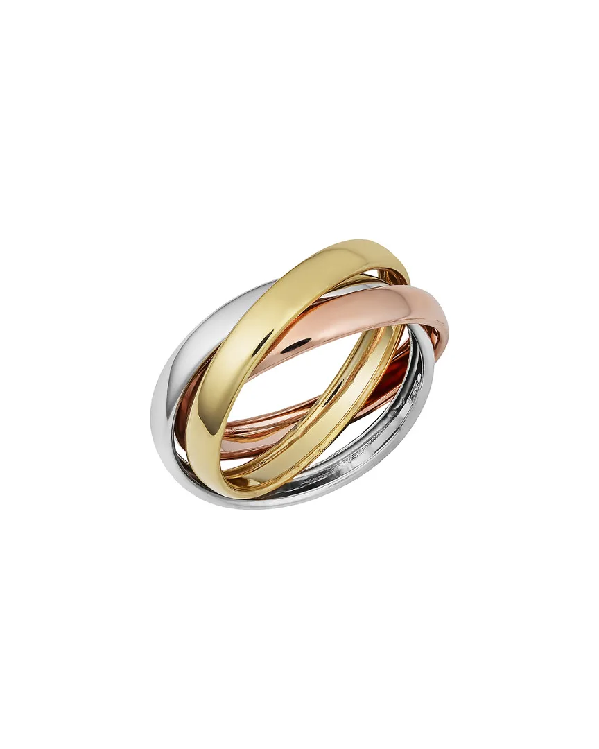 14K Italian Gold Tri-Tone Rolling Ring by Italian Gold