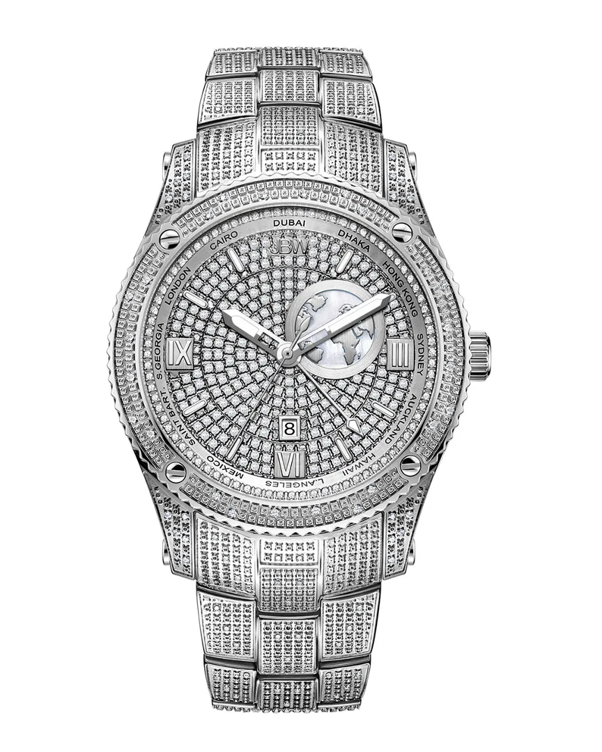 Jet Setter Gmt Diamond Watch by Jbw