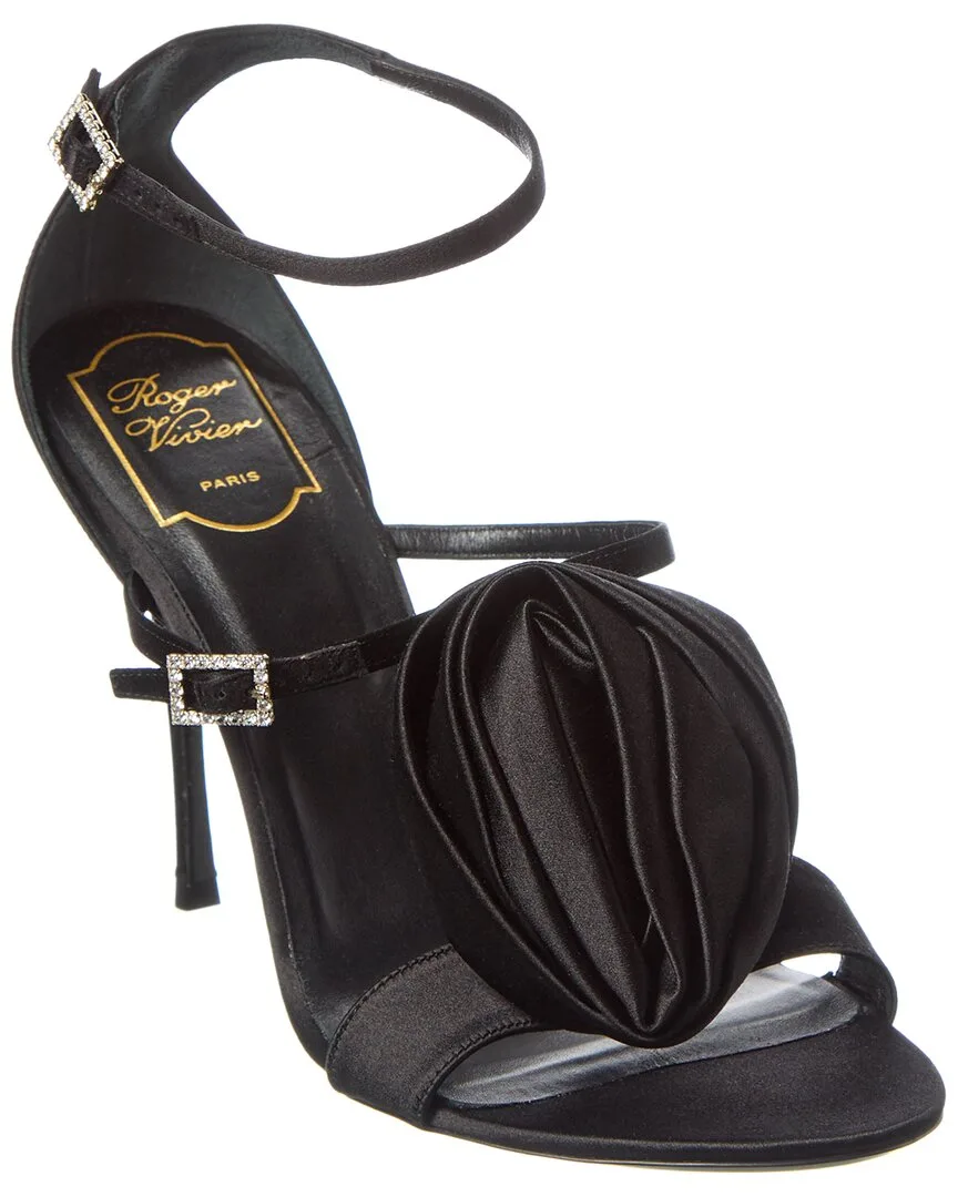 Satin Sandal by Roger Vivier