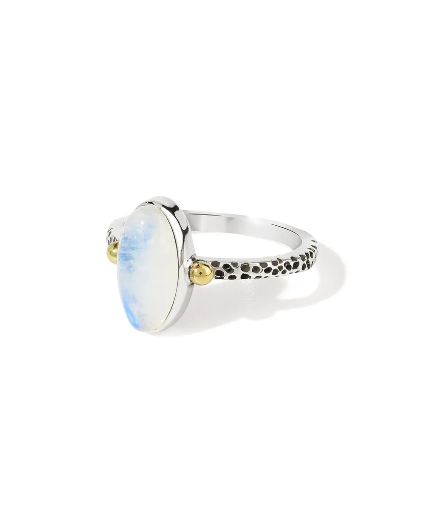 Silver 2.10 ct. tw. Moonstone Statement Ring by Tiramisu