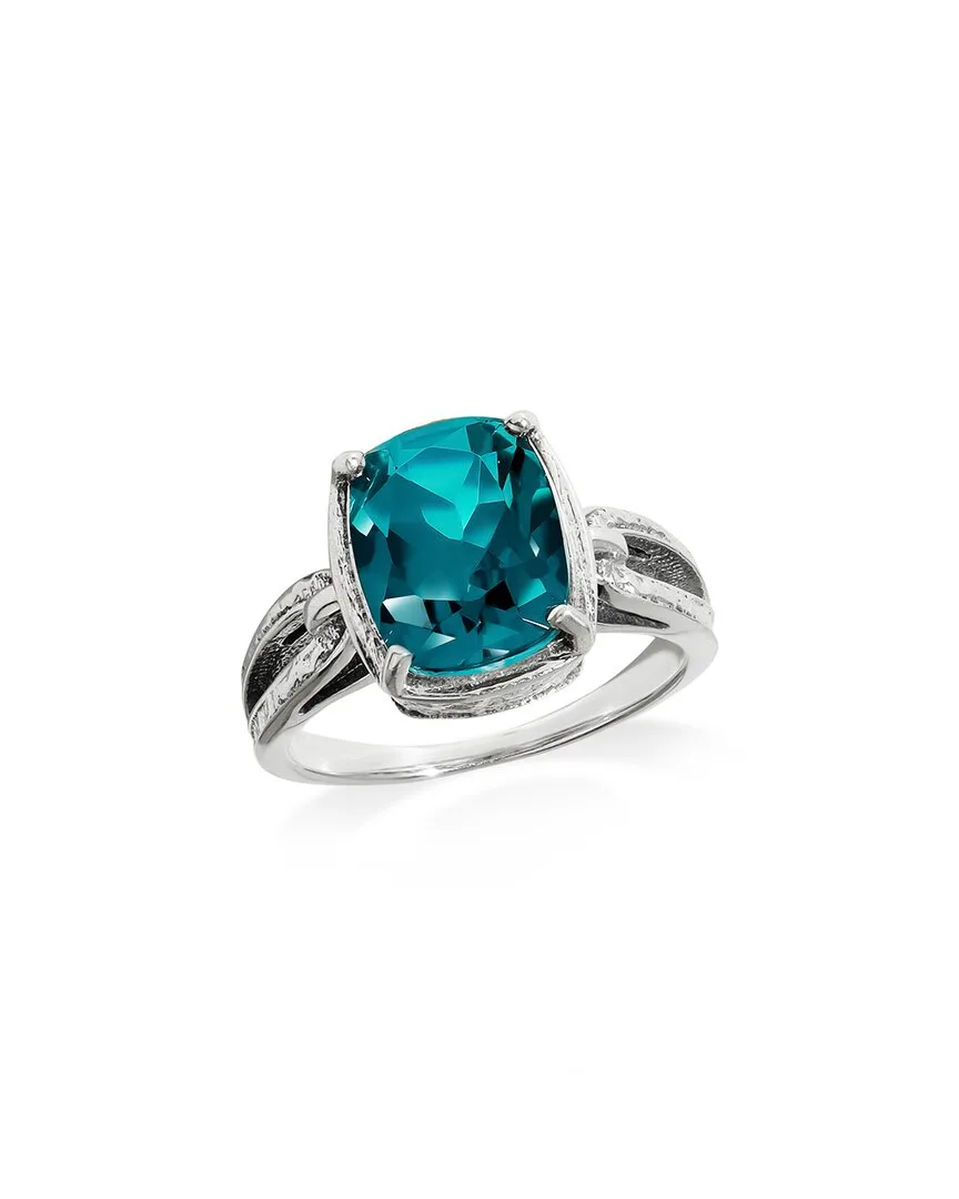 4.13 ct. tw. London Blue Doublet Quartz Solitaire Ring by Tiramisu