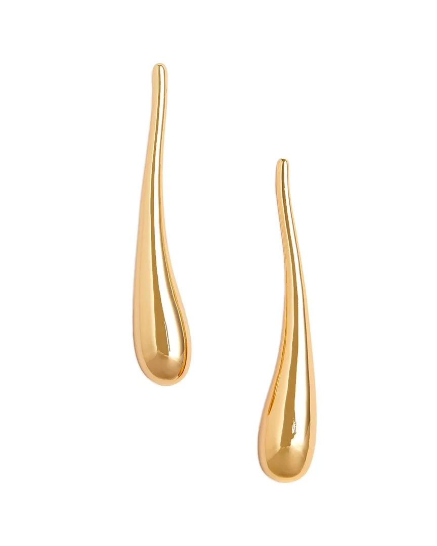 18K Plated Long Modern Earrings