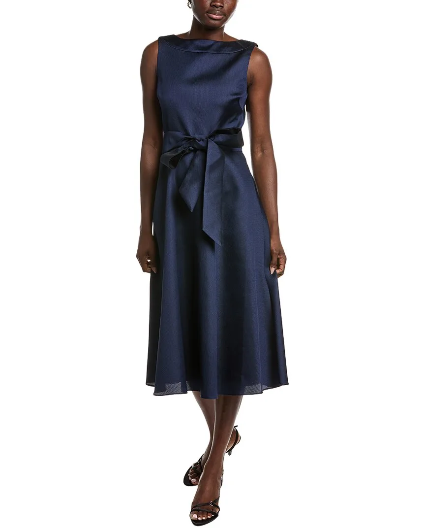 Gazar Boatneck Cocktail Dress by Badgley Mischka