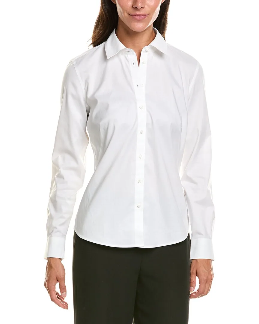 Essential Fitted Blouse by Brooks Brothers