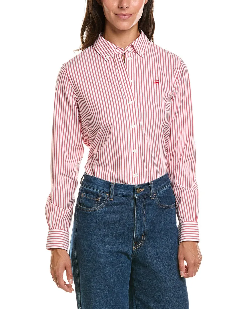 Bengal Stripe Essential Blouse by Brooks Brothers