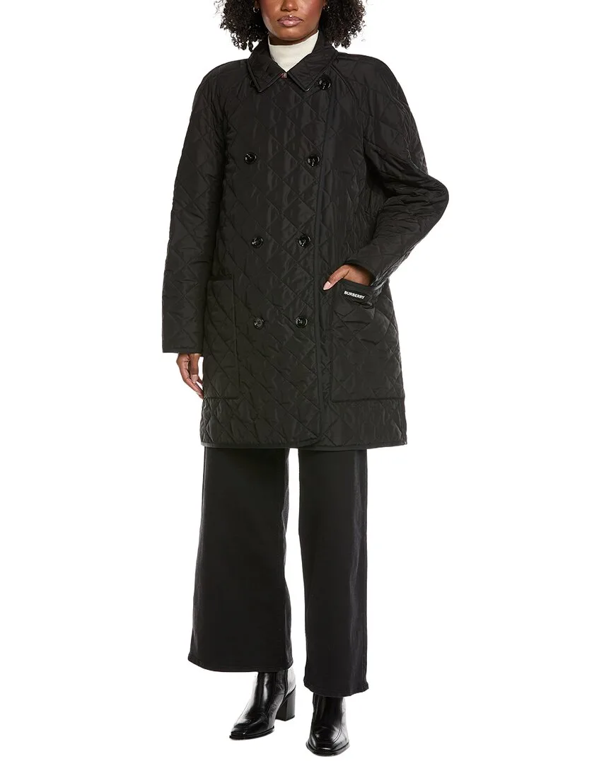 Diamond Quilted Coat by Burberry