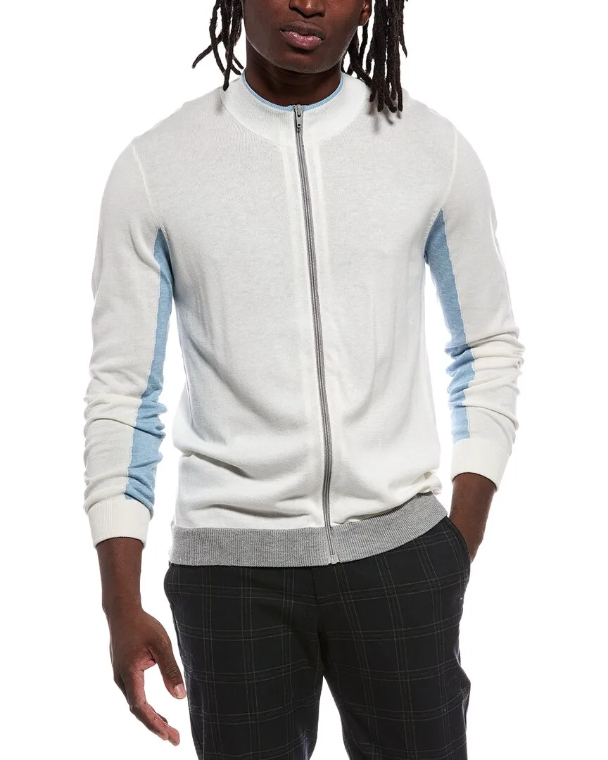 Sleeve Stripe Cashmere-Blend Jacket by Autumn Cashmere