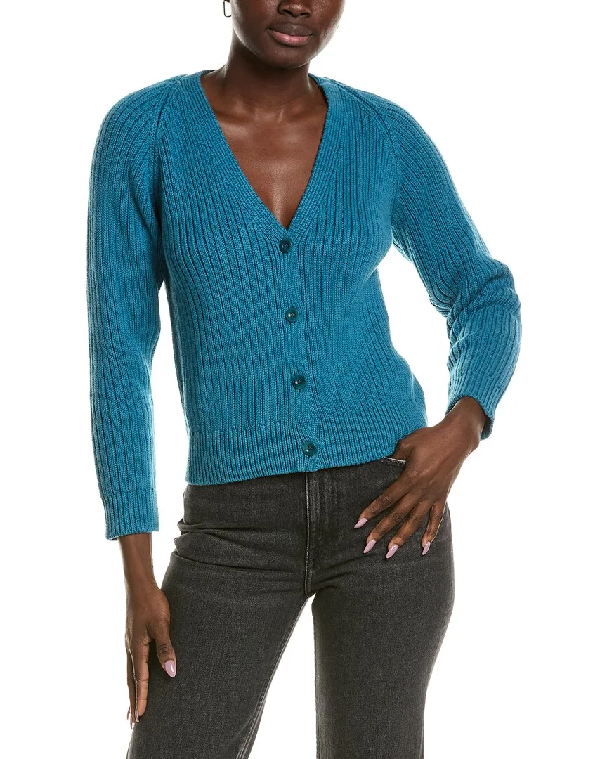 Low V-Neck Cardigan