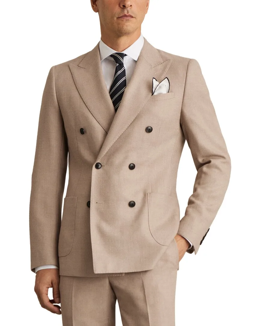 Venus Peak Textured Bl Wool-Blend Formal Jacket by Reiss