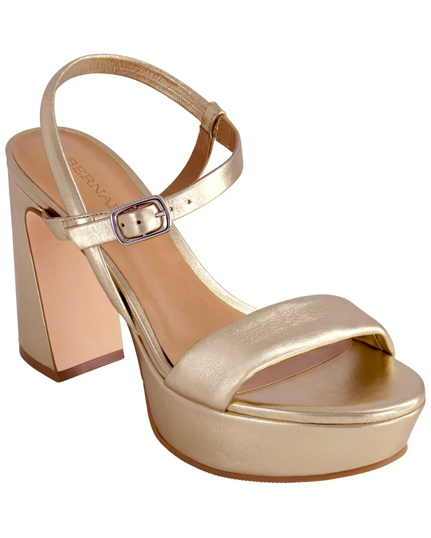 Ventura Leather Platform Sandal by Bernardo