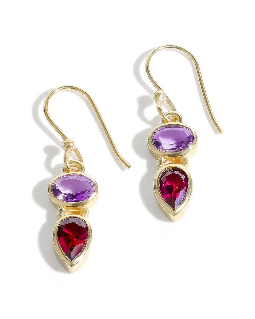 Plated 3.50 ct. tw. Gemstone Dangle Earring by Tiramisu
