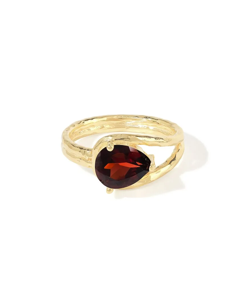 Plated 1.67 ct. tw. Garnet Solitaire Ring by Tiramisu